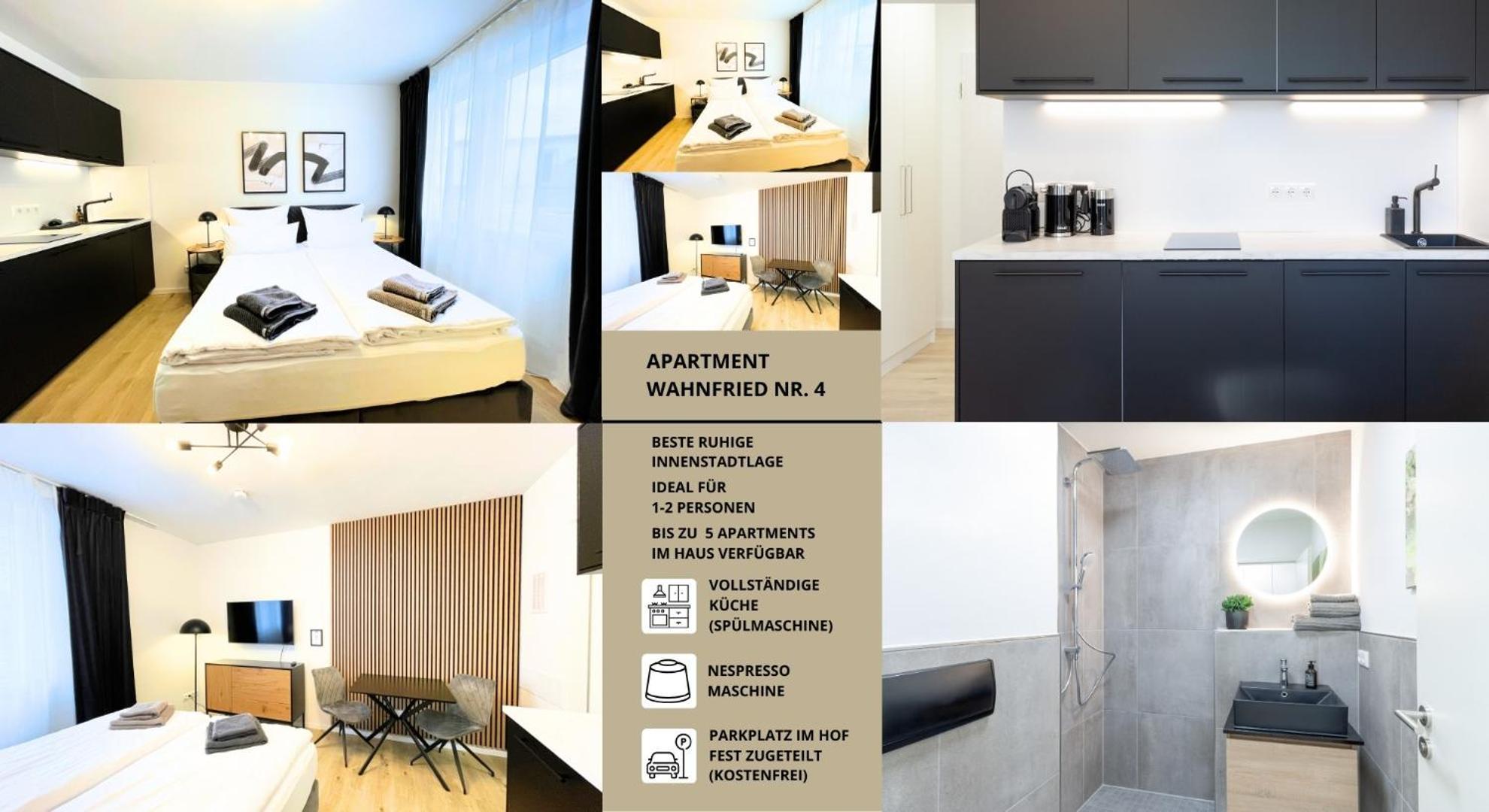 Apartment Wahnfried No4 - Zentral Wohnen Mit Kueche Und Duschbad, Parkplatz, 300M Zur Fussgaengerzone Bayreuth Ngoại thất bức ảnh